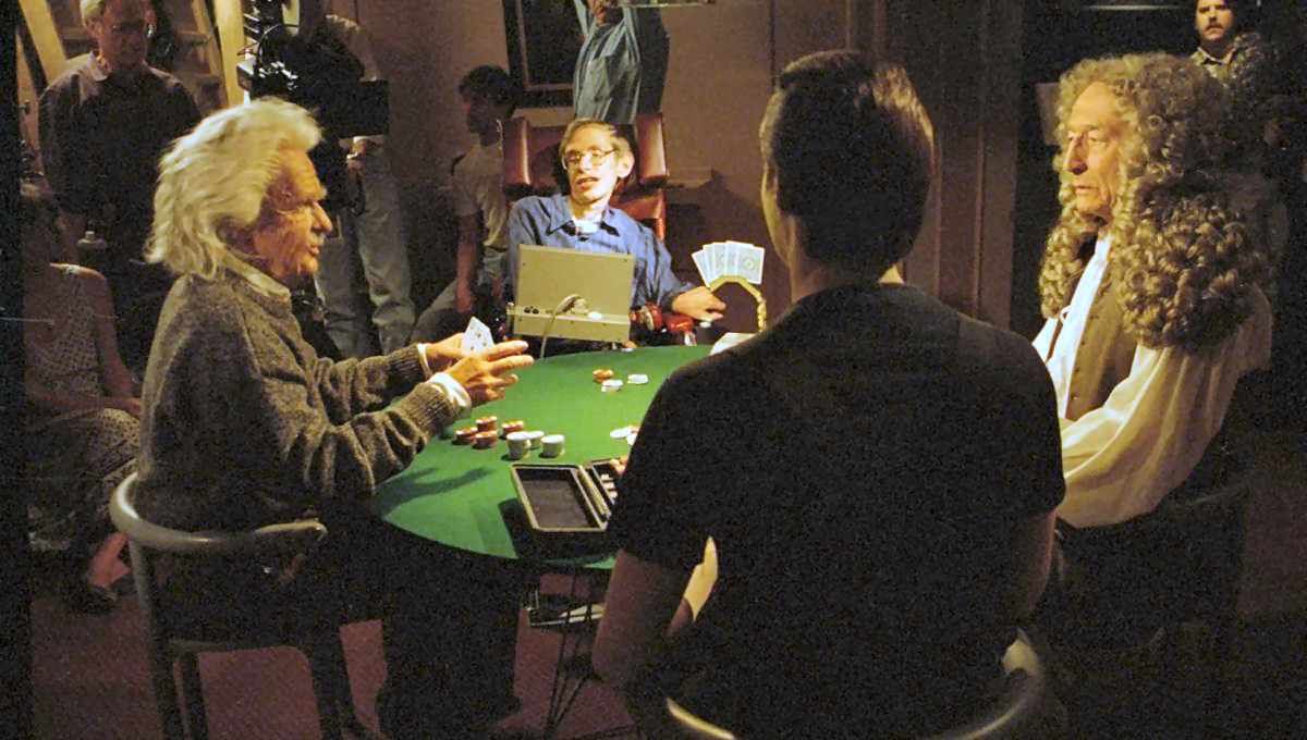 O dia em que Stephen Hawking jogou poker com Albert Einstein e Isaac Newton em 'Star Trek'