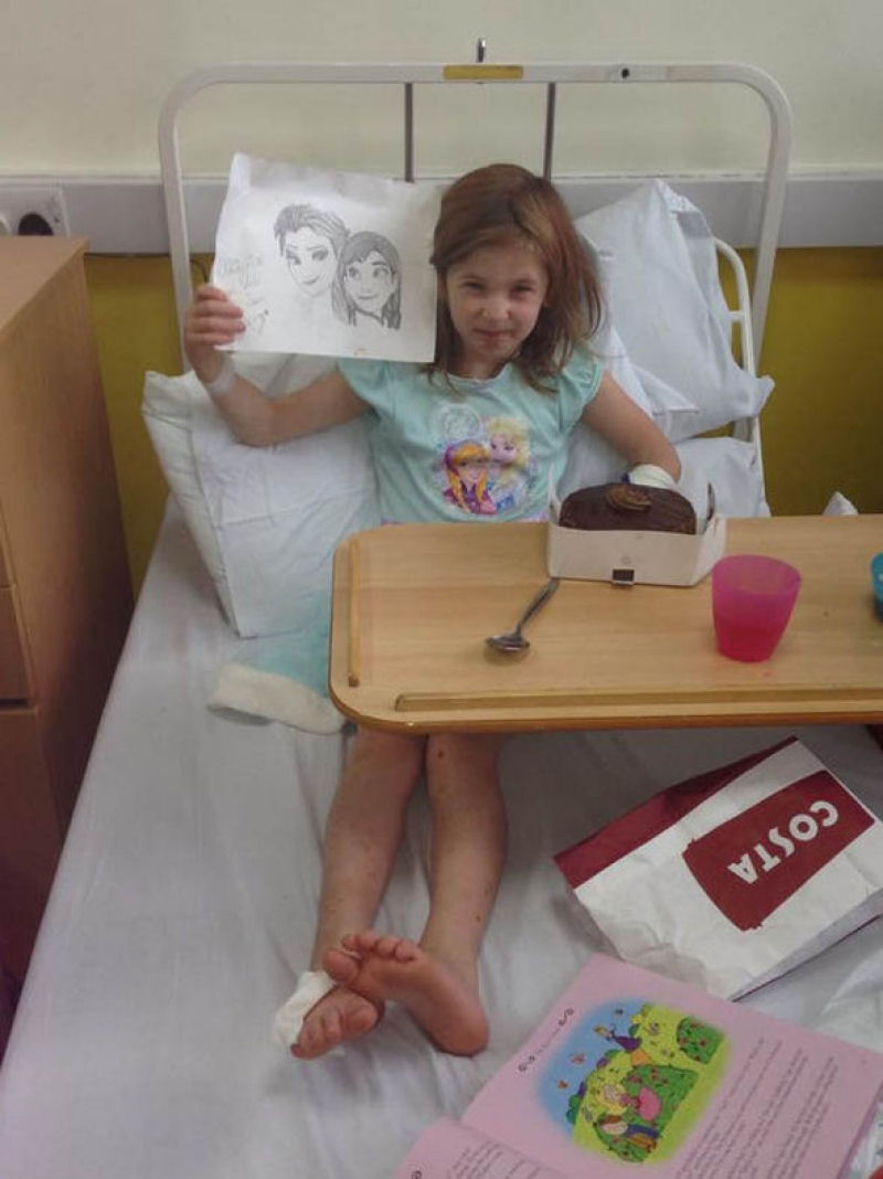 Menina “biônica”  de 7 anos é imune à dor, fome e cansaço