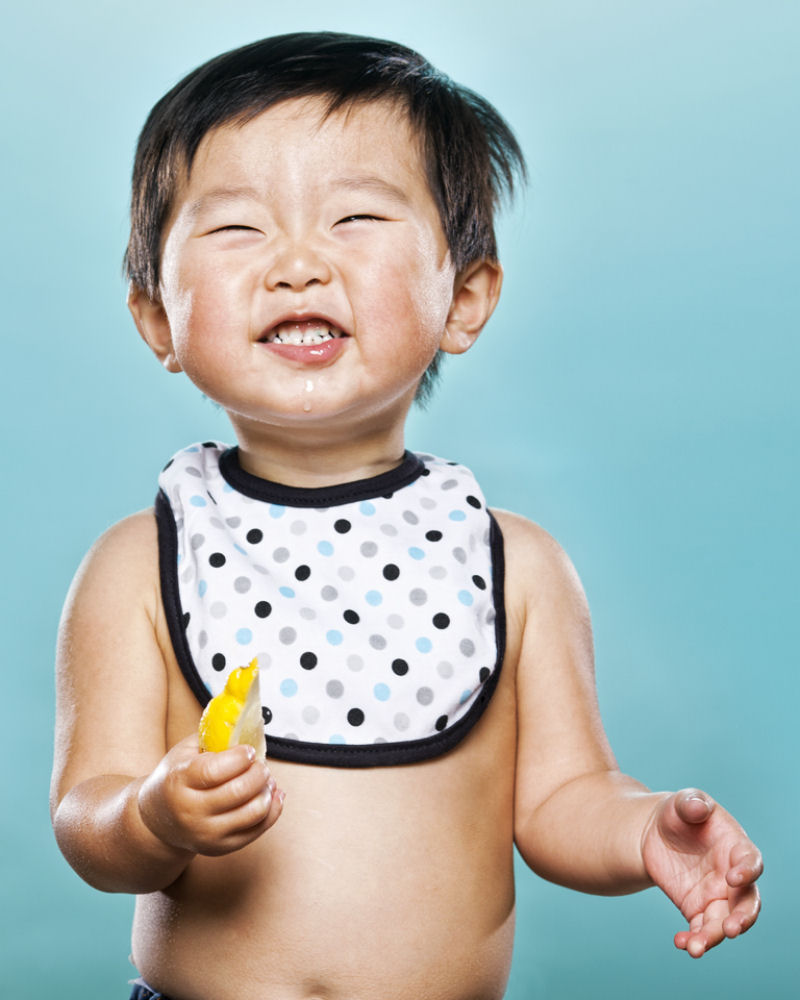 Retratos de bebs chupando limo pela primeira vez 10