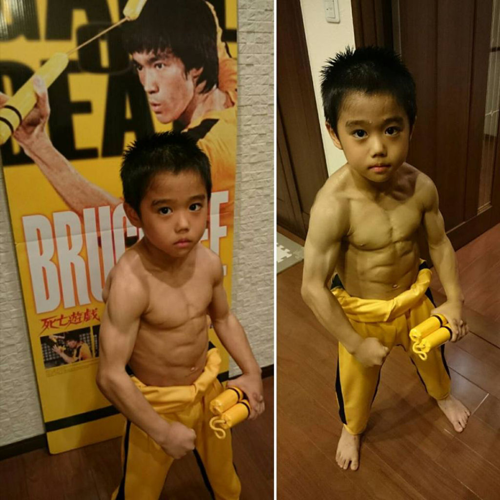 Garoto de 8 anos treina mais de 4 horas por dia para ser o novo Bruce Lee