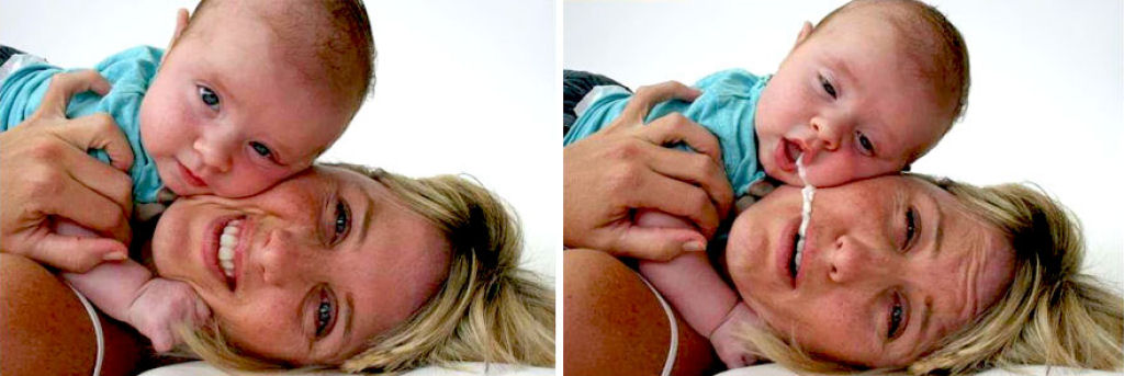18 Bebês que acrescentaram puro realismo a perfeitas fotos de família 10