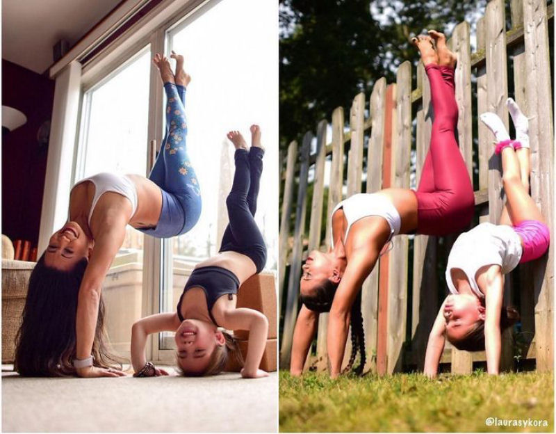 Mãe e filha continuam conquistando o mundo fazendo poses de ioga 05