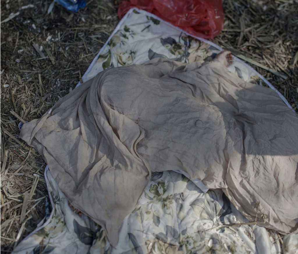 Onde as crianas srias refugiadas dormem 12