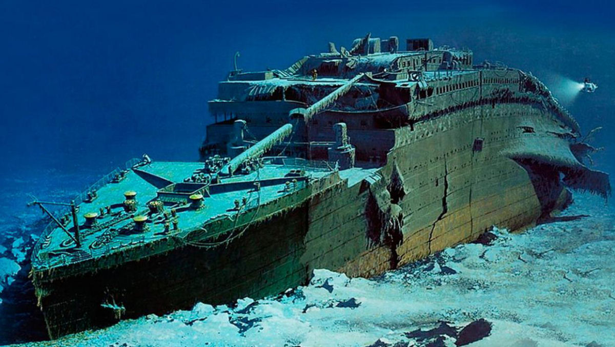 A profundidade dos naufrágios mais famosos, comparada em 3D