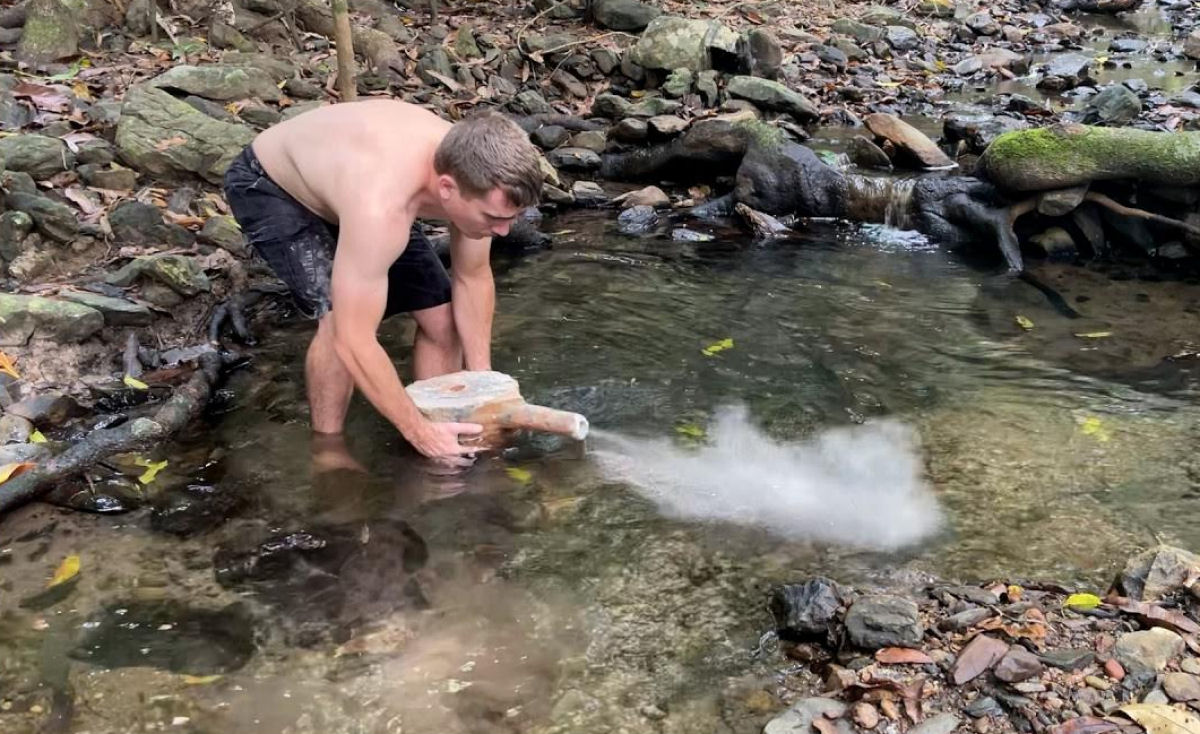 Como fazer um soprador com gua de cermica usando apenas tecnologia primitiva