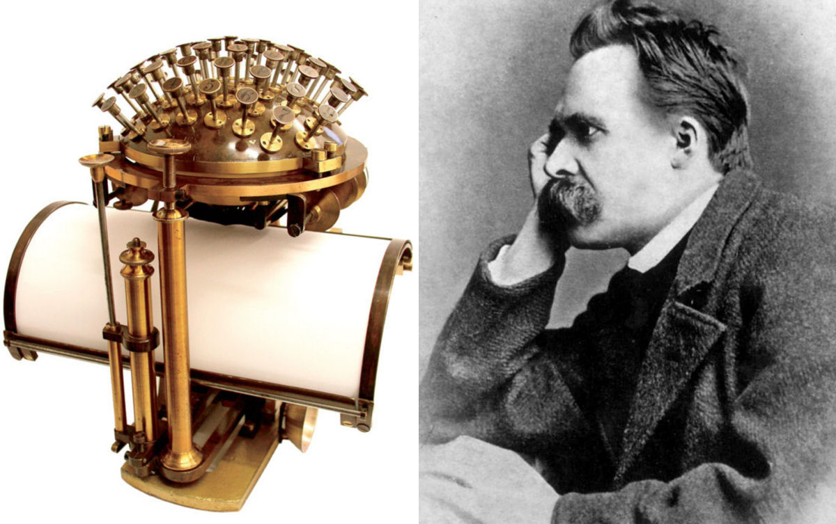 A curiosa máquina de escrever de Friedrich Nietzsche era em forma de bola