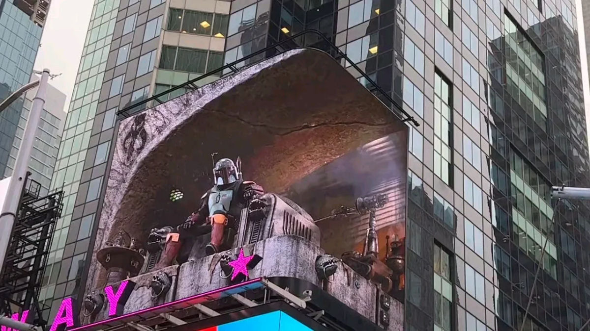Como foi feito o incrível anúncio de Boba Fett sobre a Times Square