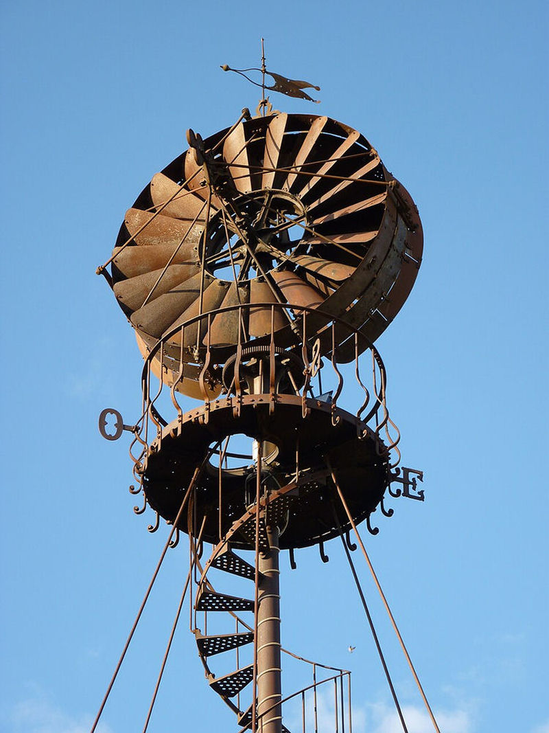 �olienne Boll�e: um moinho de vento franc�s incomum
