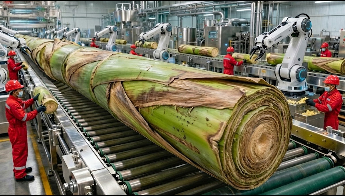 Como os caules de bananeira s�o transformados em uma mir�ade de produtos eco-amig�veis