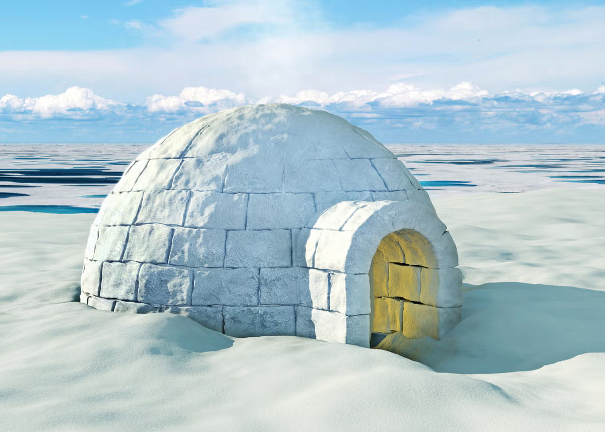 Como um iglu mantm seus ocupantes aquecidos?