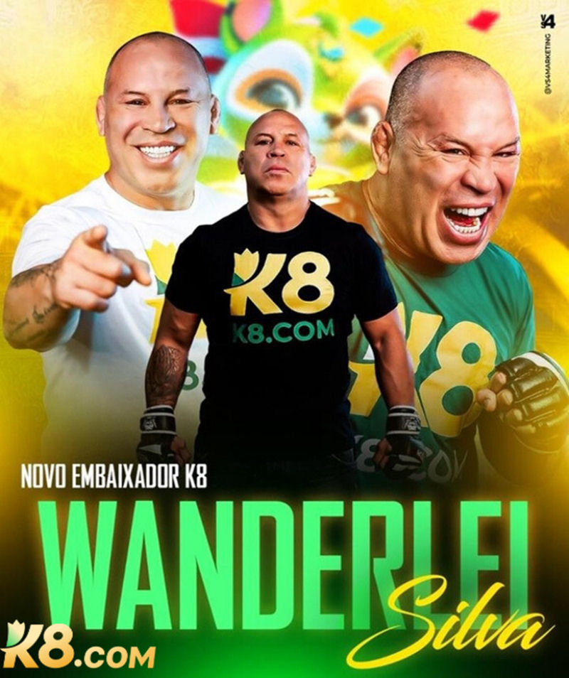 Wanderlei Silva entra no Hall da Fama do UFC e ostenta parceria com a K8.com