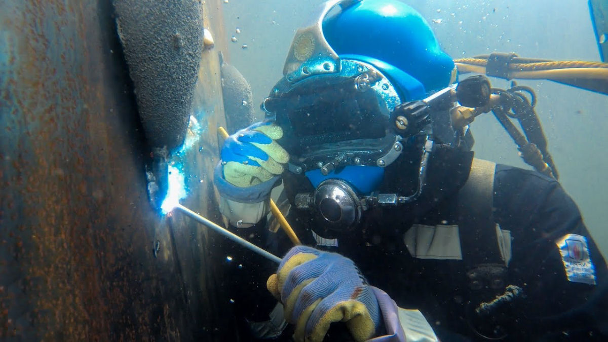 O perigoso mundo da soldagem subaquática