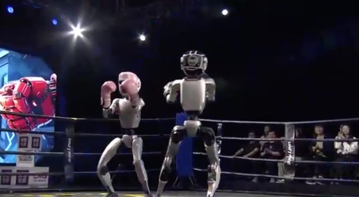 China organiza o primeiro torneio de kickboxing com robôs humanoides