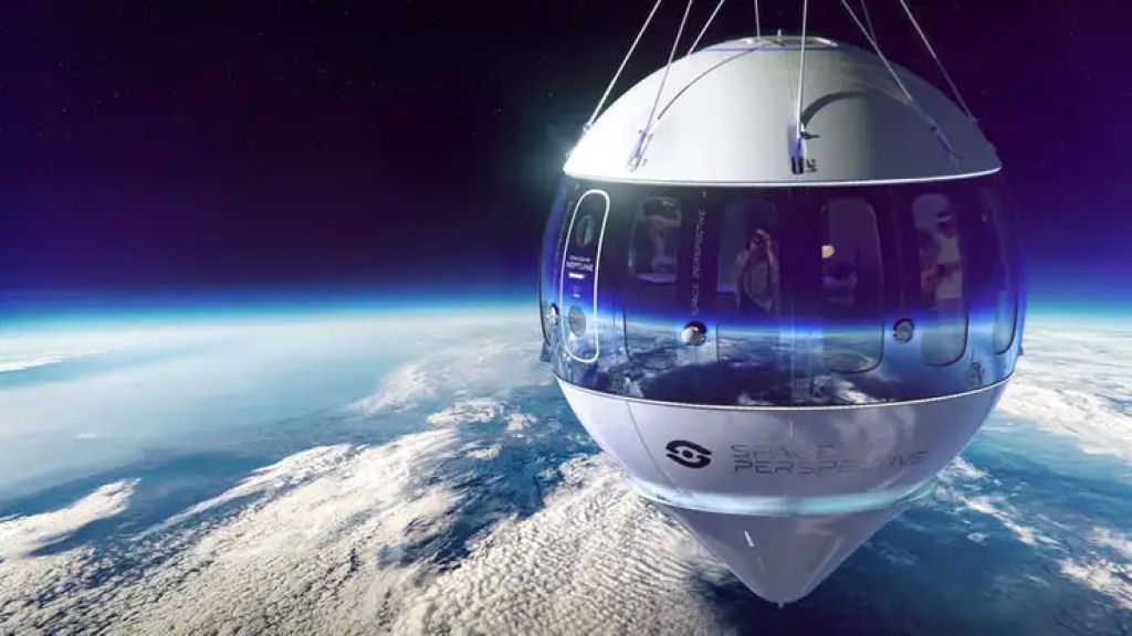 Esta é a cápsula Space Perspective que levará turistas ao limite do espaço