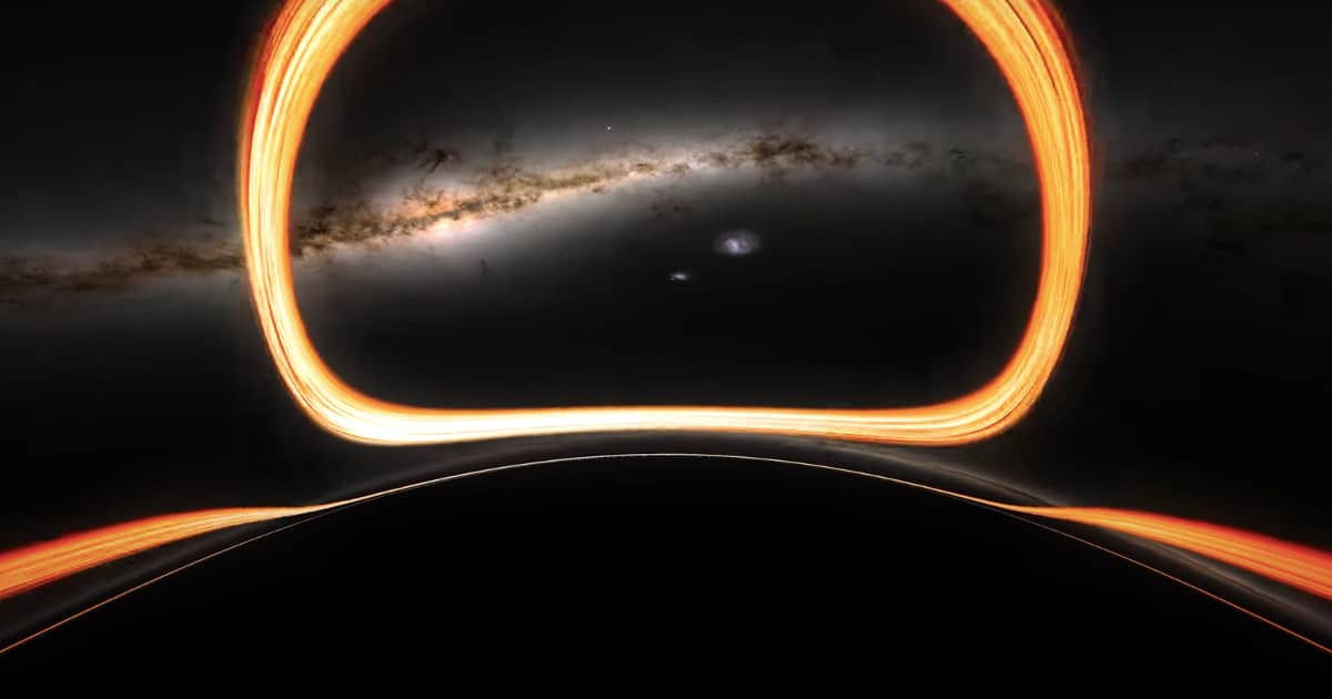 NASA mostra como  voar para dentro e ao redor de um buraco negro