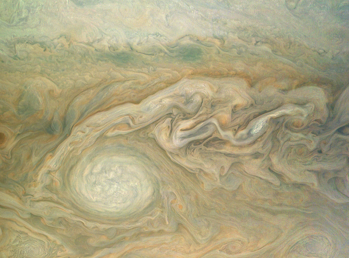 Imagens de close-up de Jpiter revelam uma paisagem impressionista de gases turbulentos 04