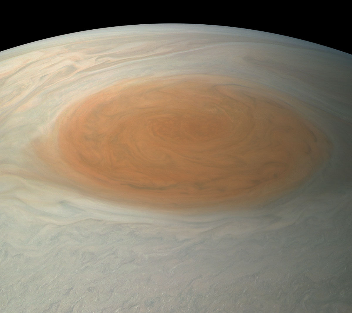 Imagens de close-up de Jpiter revelam uma paisagem impressionista de gases turbulentos 10