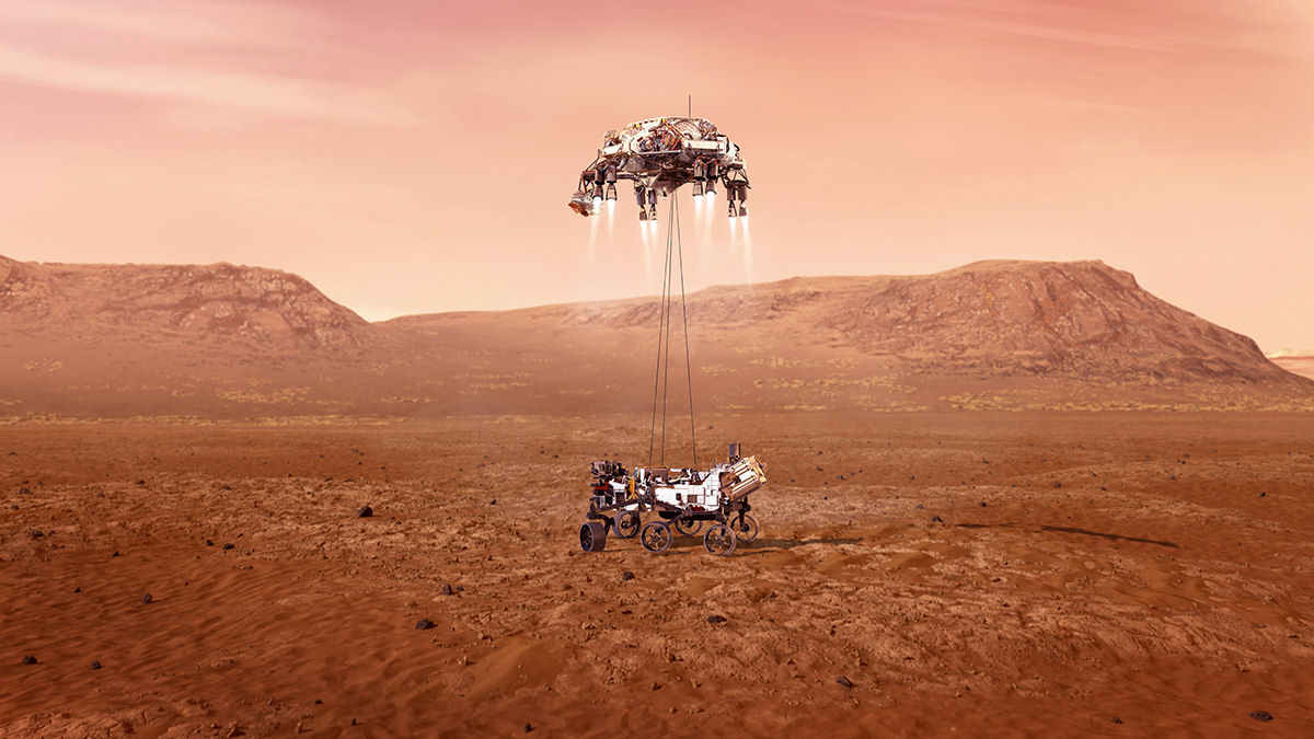 Sete minutos de ansiedade: assim é a manobra de aterrissagem do rover Perseverance em Marte