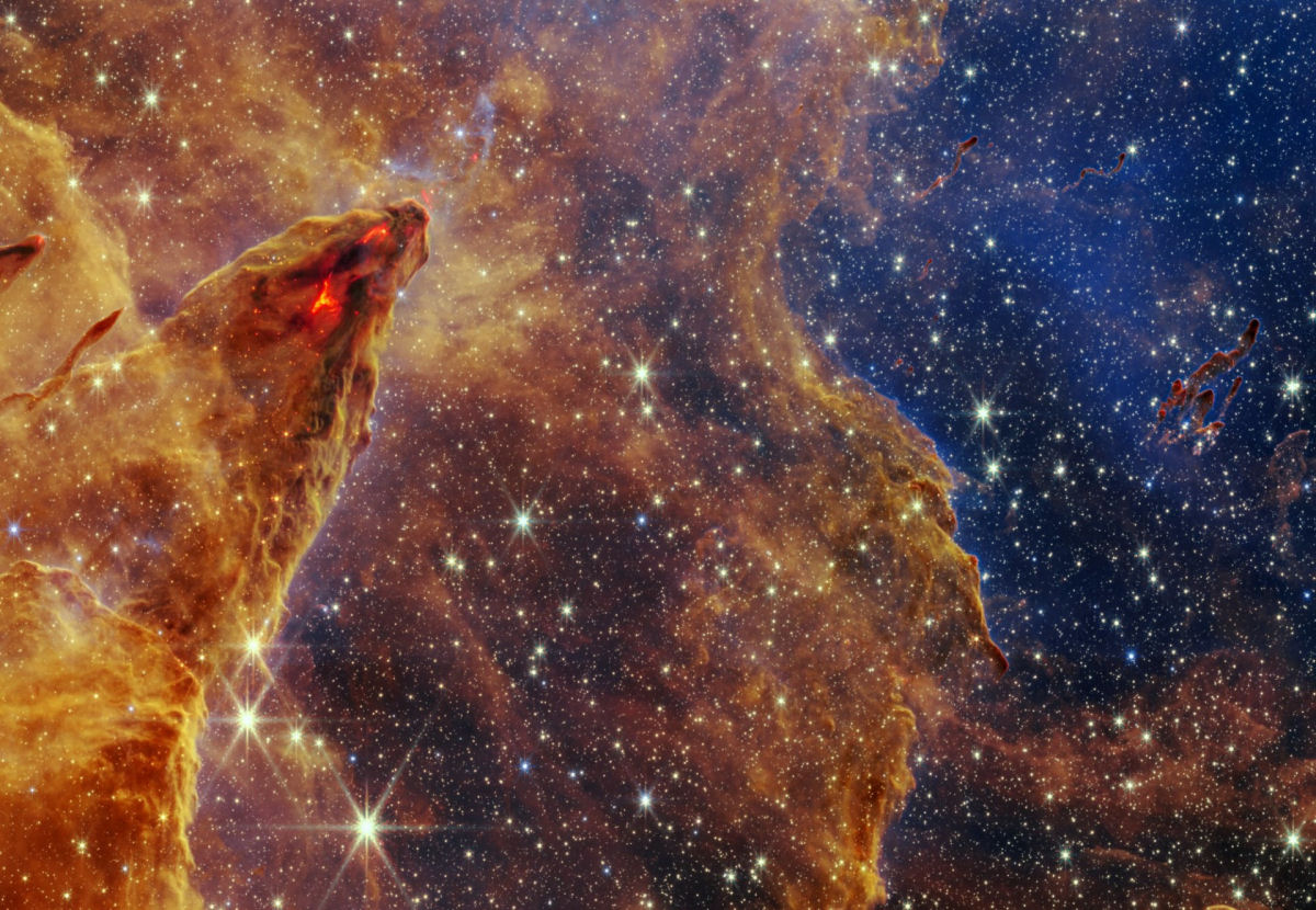 O telescpio espacial James Webb captura os 'Pilares da Criao' com nitidez sem precedentes