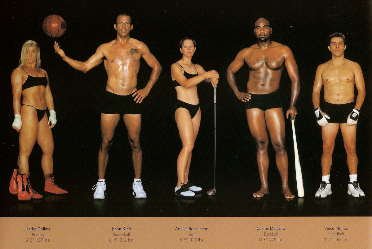 Comparando os diferentes tipos de corpo de atletas olmpicos 12