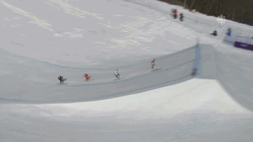 Tombo no ski cross em Sochi 2014 01