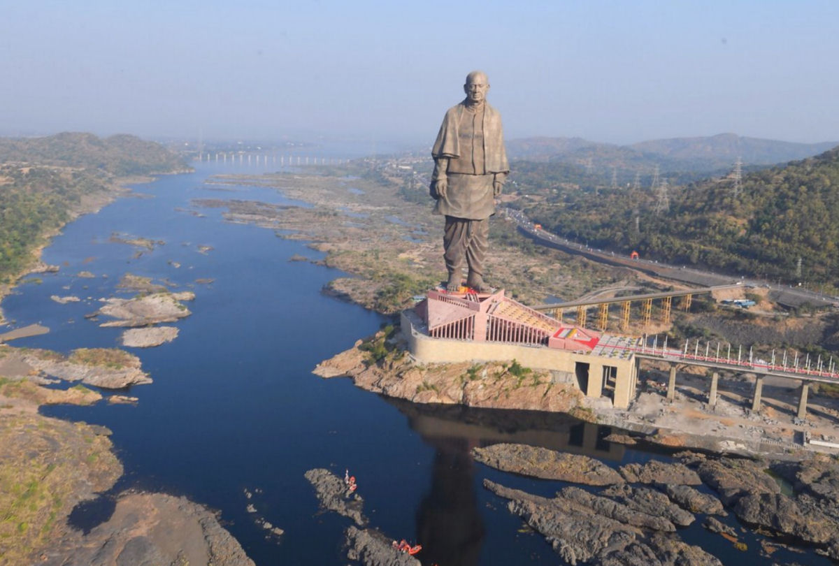 Qual estatua é maior cristo redentor e estatua da liberdade India Inaugura A Estatua Mais Alta Do Mundo