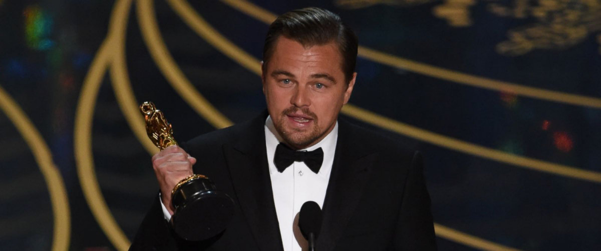 Leonardo DiCaprio finalmente ganha um Oscar e a Internet enlouqueceu