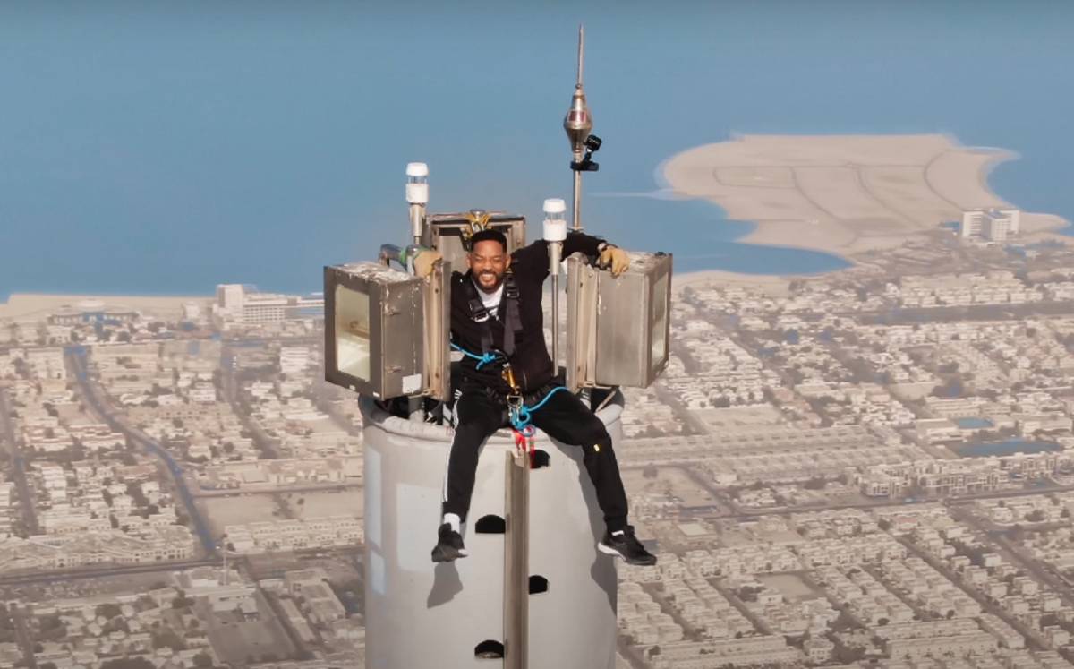 Will Smith subiu ao edifício mais alto do mundo e gravou um impressionante video
