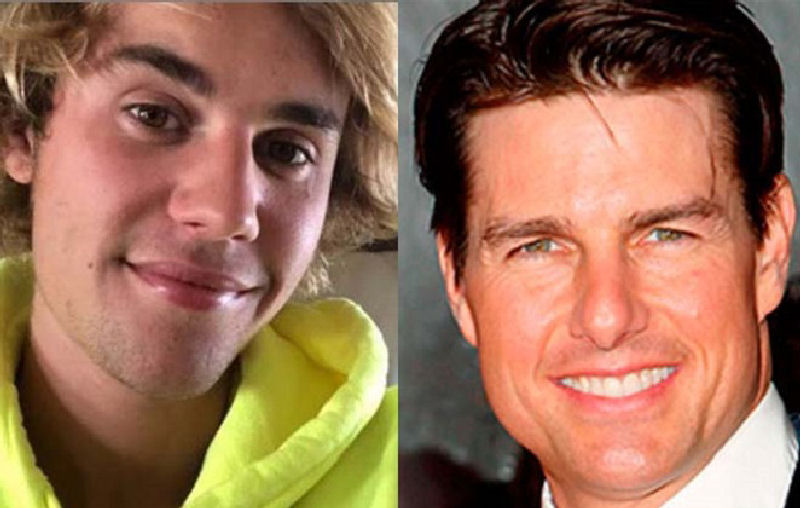 Justin Bieber desafiou Tom Cruise para uma luta e ningum sabe por que
