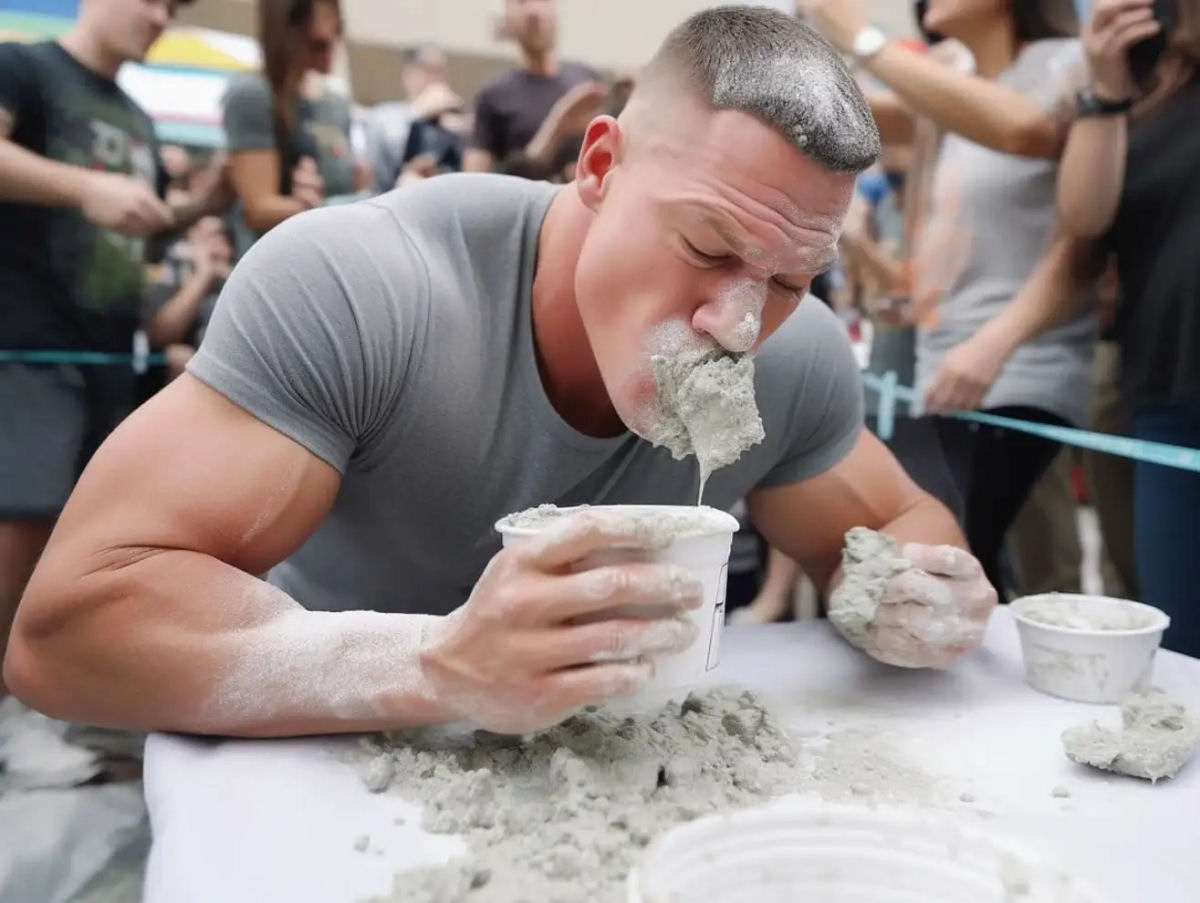 Uma IA gera fotos de um concurso de famosos comendo cimento e o Papa ganha 09