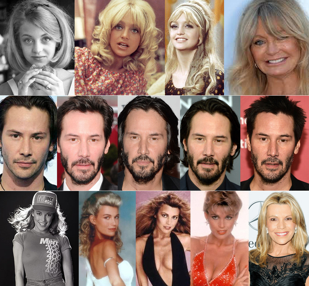 Surpreendentes fotos mostrando como 71 celebridades envelheceram ao longo dos anos