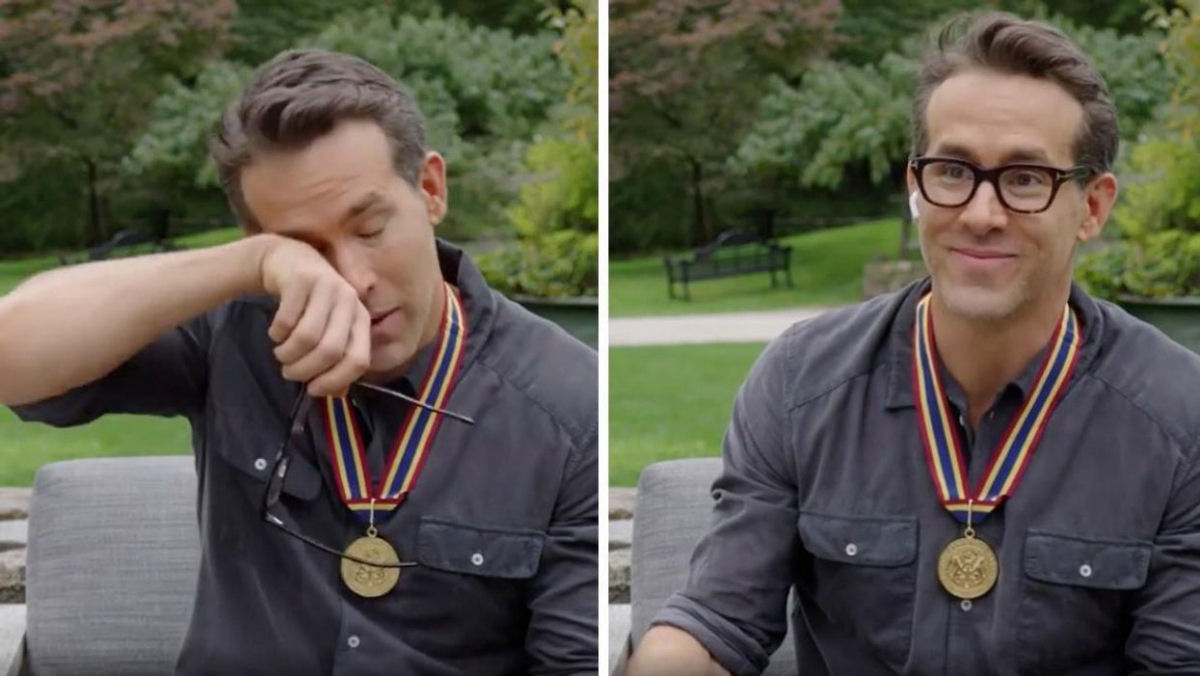 Ryan Reynolds recebeu prêmio do Governador-Geral com música que o levou às lágrimas