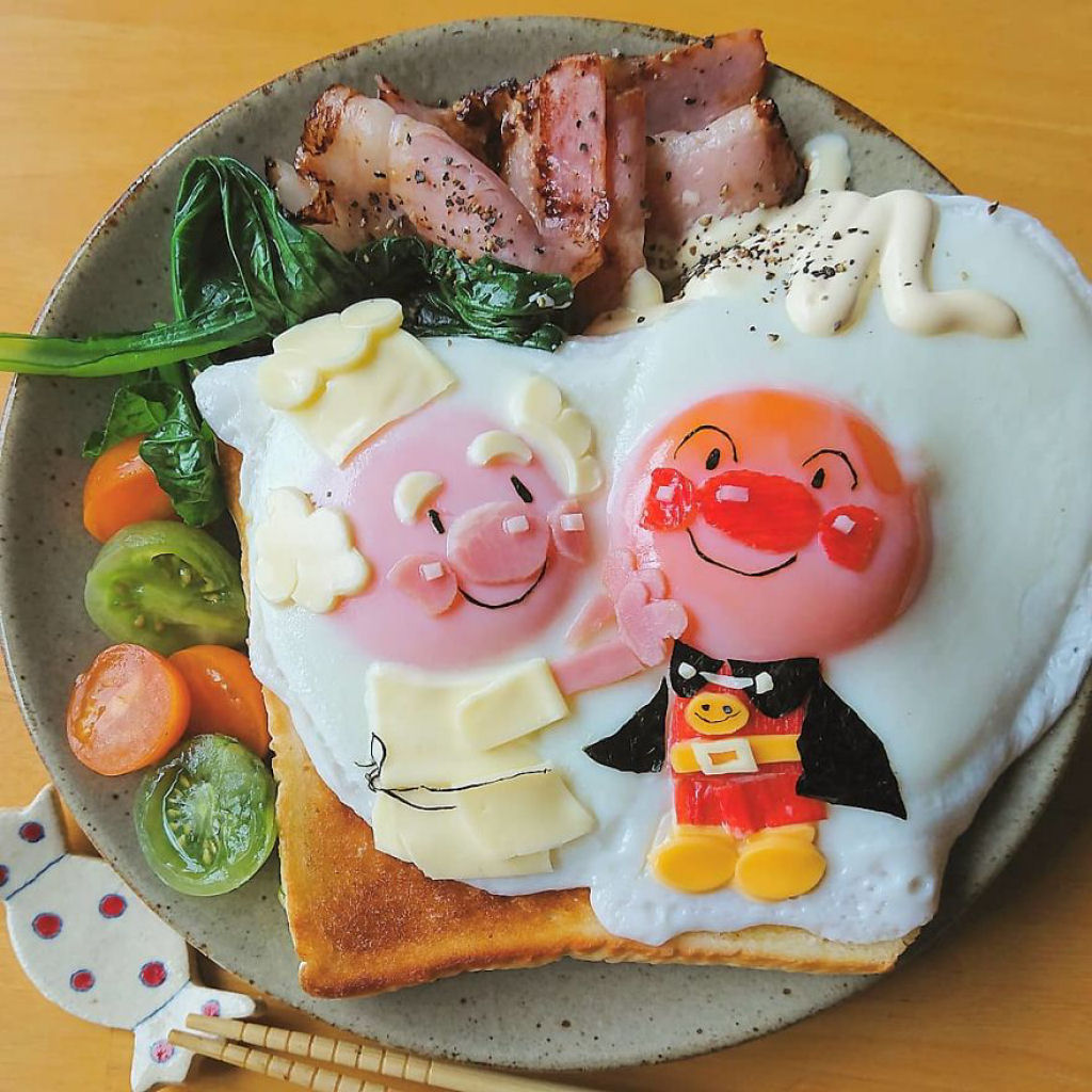 Me japonesa faz pratos e bentōs incrivelmente fofos para seus filhos usando ovos 13
