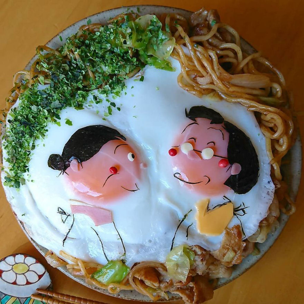 Me japonesa faz pratos e bentōs incrivelmente fofos para seus filhos usando ovos 20