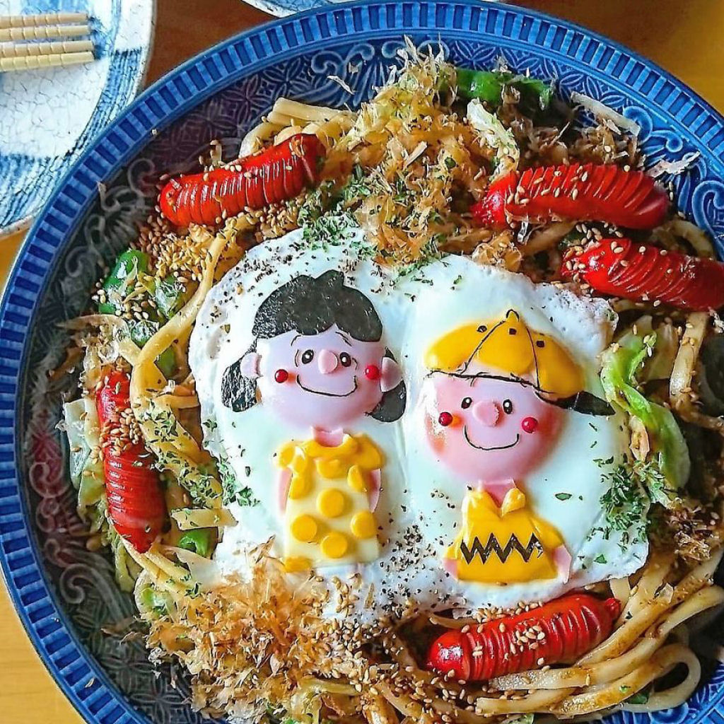 Me japonesa faz pratos e bentōs incrivelmente fofos para seus filhos usando ovos 25