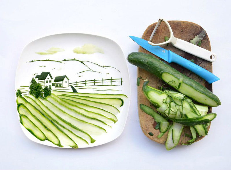 Mais arte com comida por Hong Yi e Ida Skivenes 06