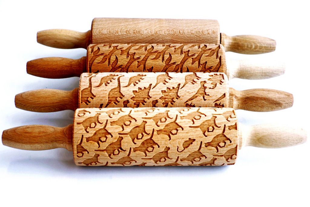 Veja este criativo rolo de madeira que imprime padres decorativos 04