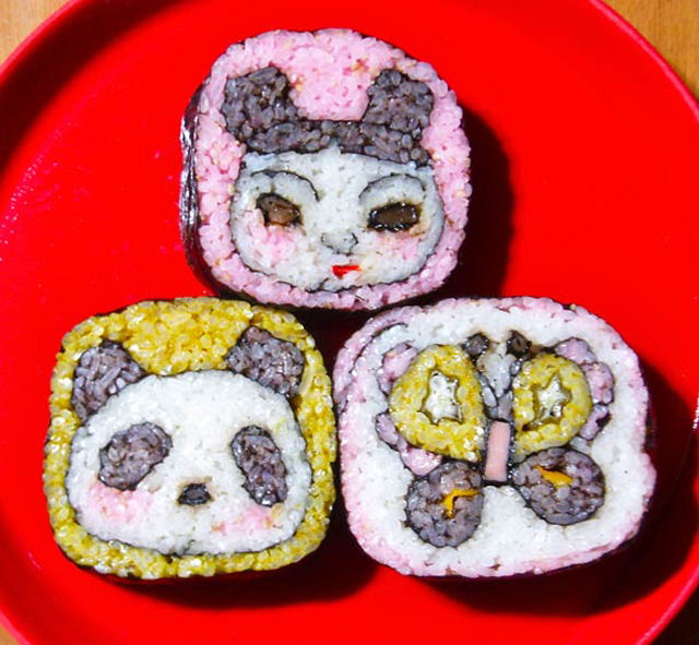 A adorvel arte no sushi enroladinho de Takayo Kiyota 12
