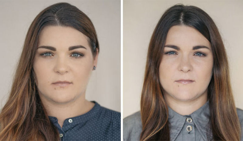 Fotgrafa lituana criou um simptico projeto que mostra mulheres antes e depois de se tornarem mes 15