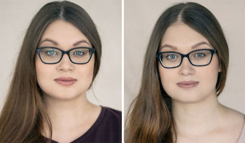 Fotgrafa lituana criou um simptico projeto que mostra mulheres antes e depois de se tornarem mes 17