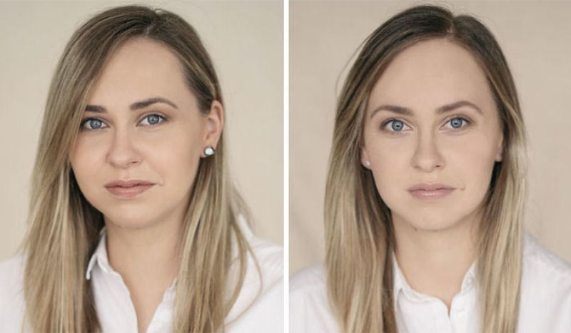 Fotgrafa lituana criou um simptico projeto que mostra mulheres antes e depois de se tornarem mes 19