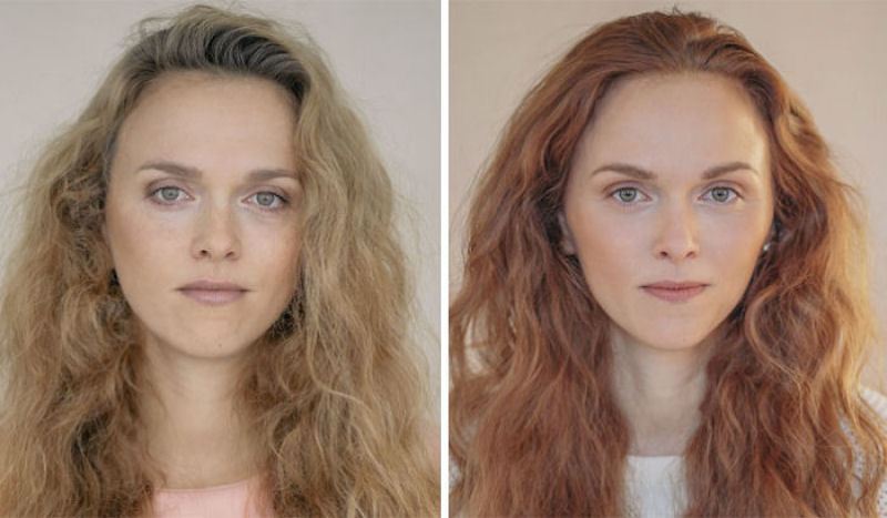 Fotgrafa lituana criou um simptico projeto que mostra mulheres antes e depois de se tornarem mes 20