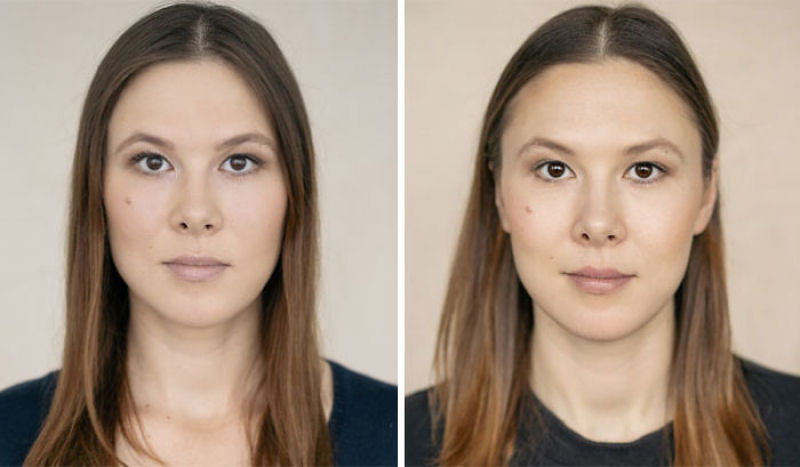 Fotgrafa lituana criou um simptico projeto que mostra mulheres antes e depois de se tornarem mes 22