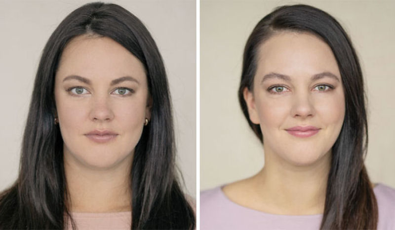 Fotgrafa lituana criou um simptico projeto que mostra mulheres antes e depois de se tornarem mes 23