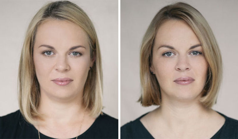 Fotgrafa lituana criou um simptico projeto que mostra mulheres antes e depois de se tornarem mes 26