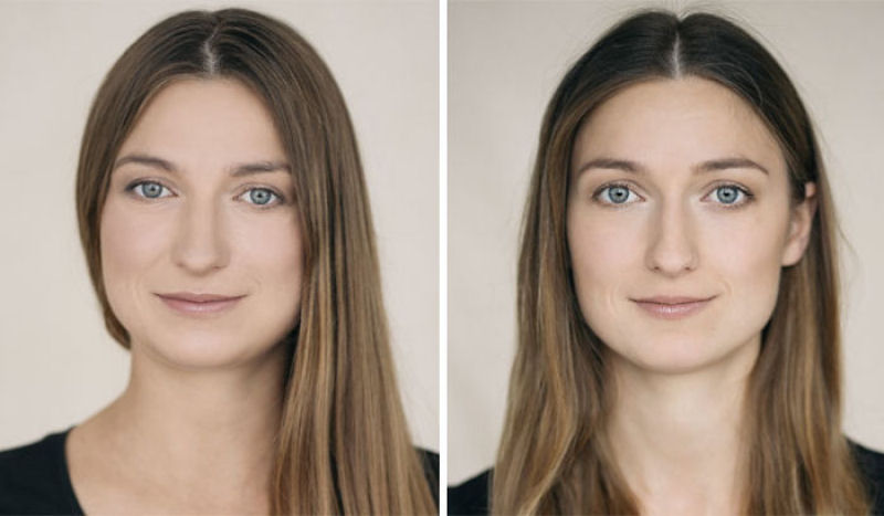 Fotgrafa lituana criou um simptico projeto que mostra mulheres antes e depois de se tornarem mes 27