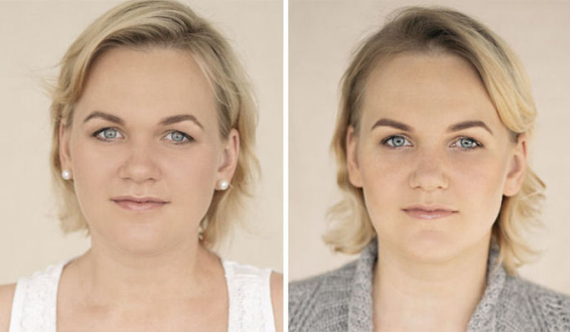 Fotgrafa lituana criou um simptico projeto que mostra mulheres antes e depois de se tornarem mes 33