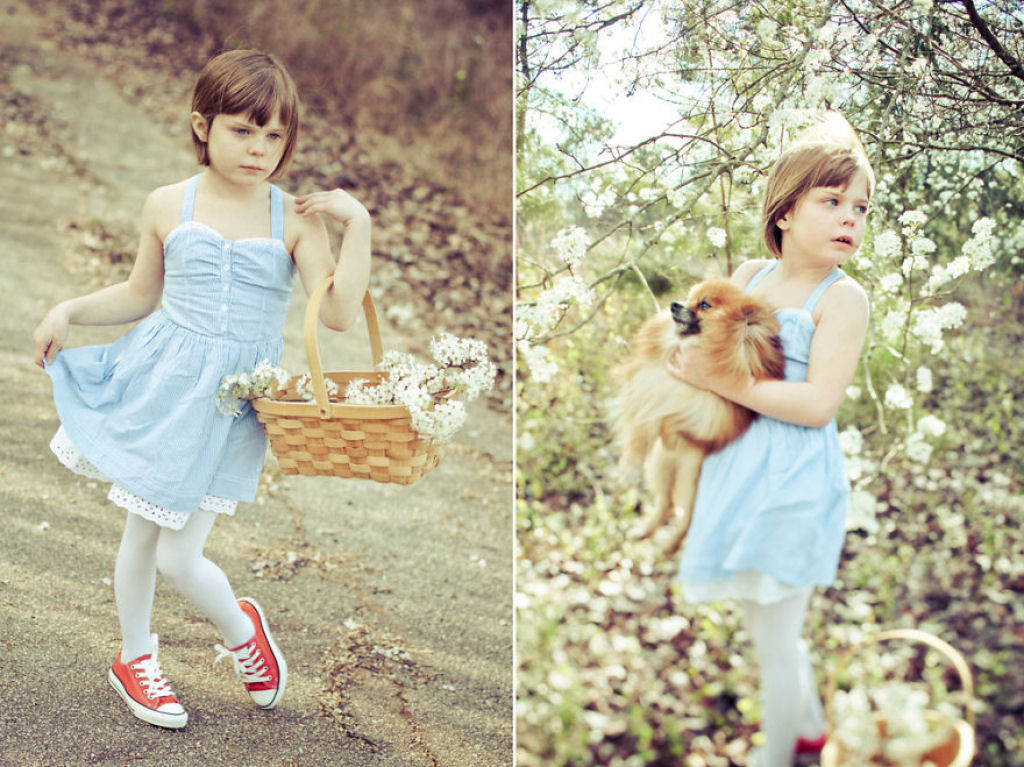 Fotógrafa transforma filha de 9 anos em personagens famosas 12