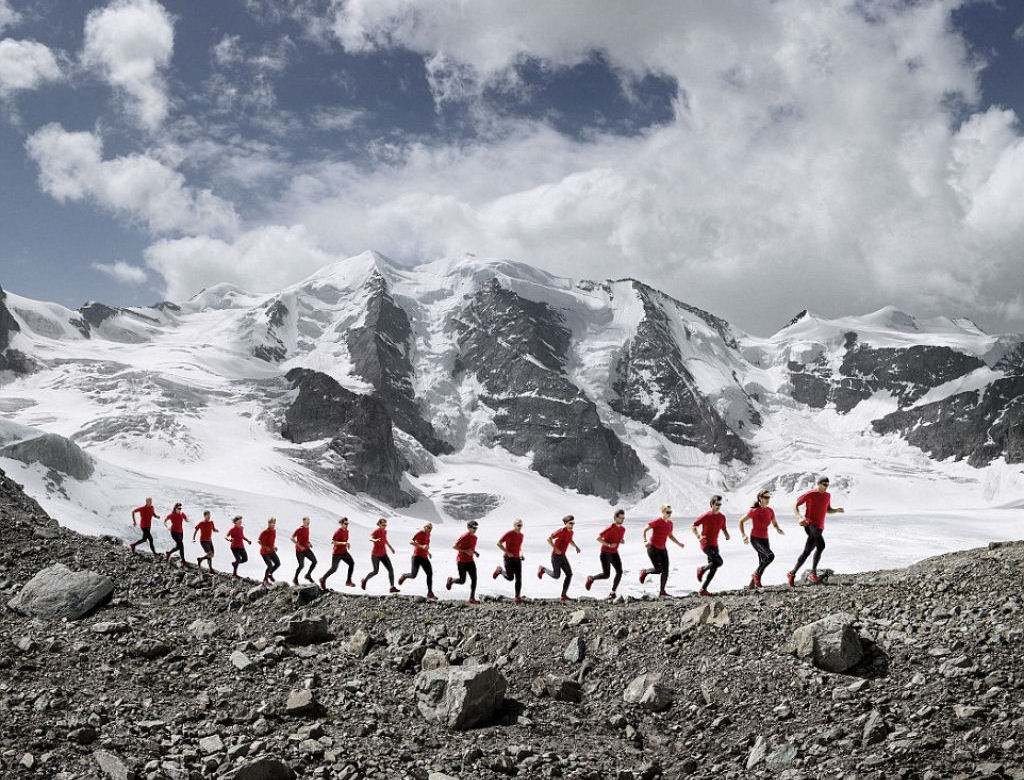 Alpinistas aventureiros escalam os Alpes para fazer uma incrvel sesso de fotos 15