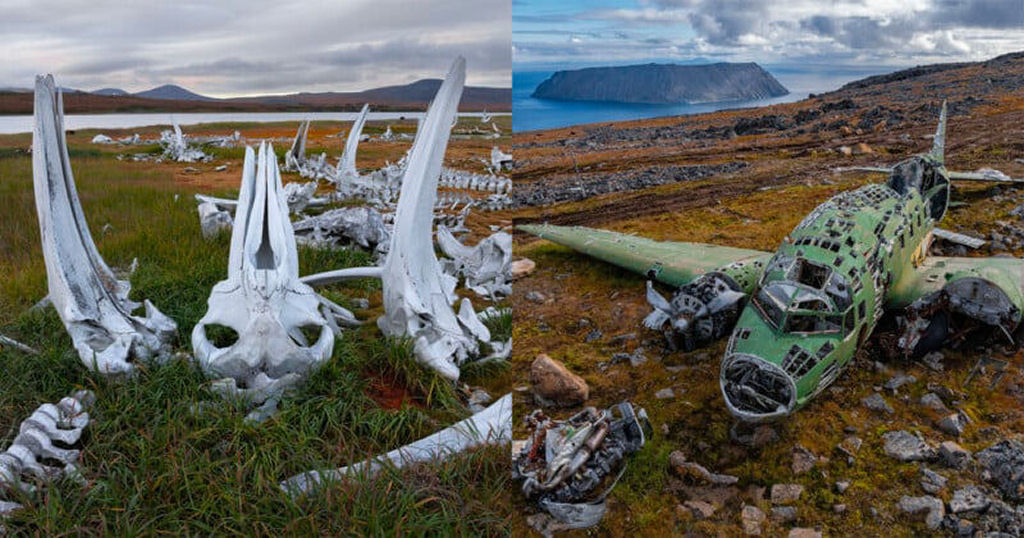 Fotógrafo explora cemitério de baleias e DC-3 soviético acidentado entre mundos